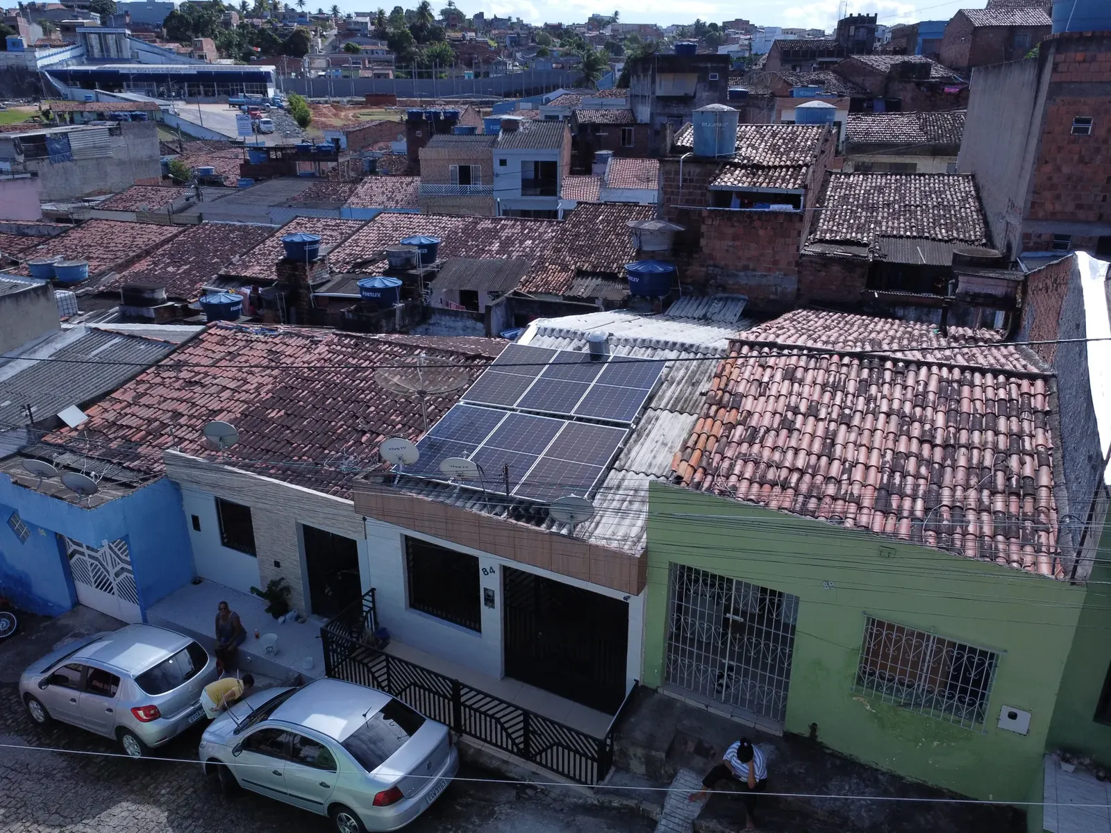 Instalação residencial da Progress com 3,48 kWp